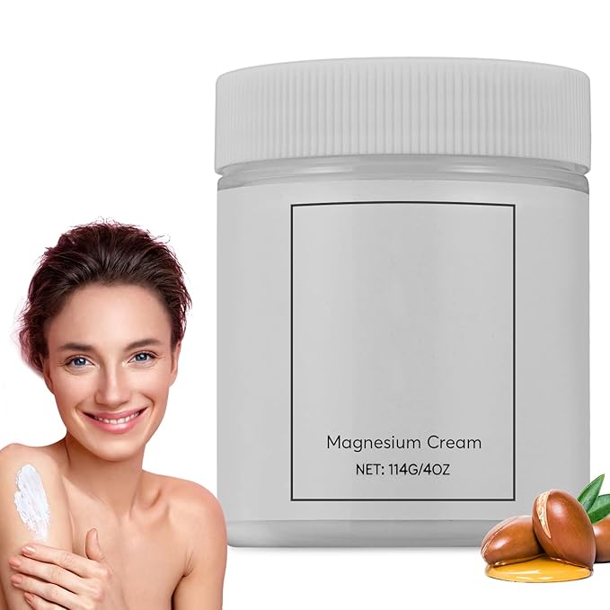 Magnesium Cream for Neuropathy, 4OZ Magnesium Body Butter, Neuropathy Cream, Deeply Moisturizes and Soft Smooth Skin, Suitable for All Skin Types