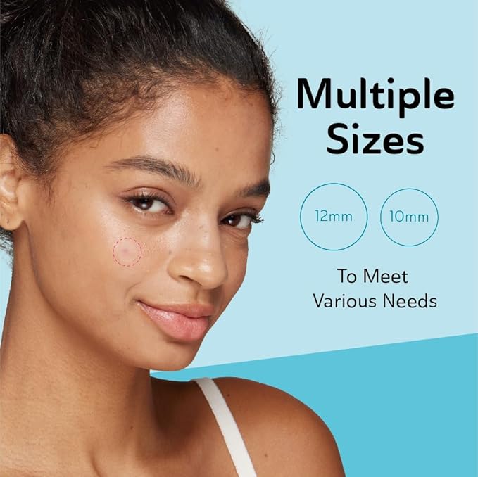 Ultra Invisible Acne Patches Pimple Patches Hydrocolloid Acne Patches Zit Patches Hydrocolloid Bandages Acne Spot Treatment - Day & Night Use 48 Pieces 2 Sizes