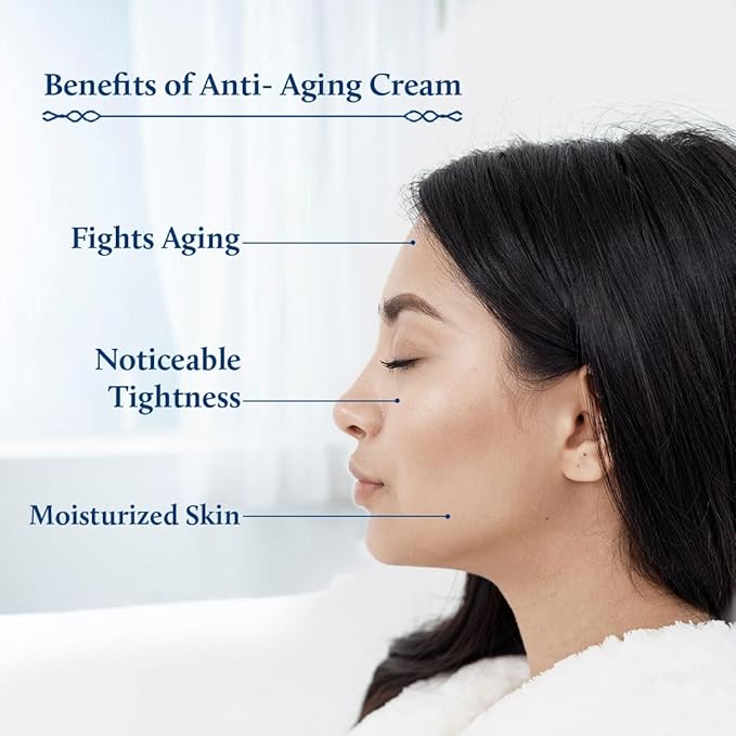 Blue Nectar Dark Circles Under Eye Serum with Plant Based Niacinamide from Potato (1Fl Oz) along with Anti-Aging Face Moisturizer for Women for Deep Moisturization (1.76 Oz)