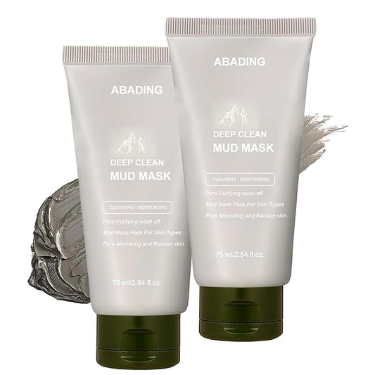 2 PCS Recovery Mud Mask,Gentle Recovery Mud Clay Face Mask,Hydrating and Moisturizing Cleanser Mud Mask for Face, 2.54 fl oz