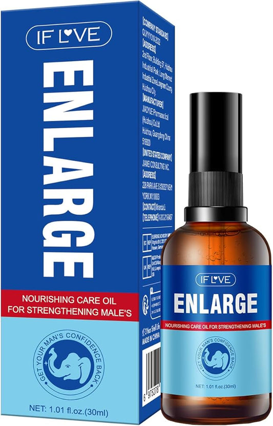 IF L VE Enlarge Oil, Growth Men's Energy Massage Oil, Sexual Enhancement, Strength Enhancement - 30ML
