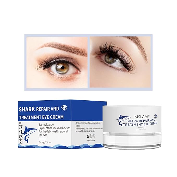 Eye Cream Reducing Fine Lines and Wrinkles Anti-Aging Eye Cream Repairing Dark Circles and Puffy Eye Cream 0.7 oz (shark)