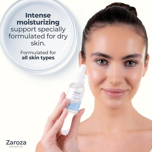 Hydra Cure Serum – Deep Hydration Face Serum with Hyaluronic Acid, Panthenol & Allantoin – Nourishing, Firming & Moisture-Locking Formula for Dry Skin – Vegan, 1 fl oz