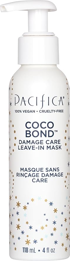 PACIFICA Beauty, Coco Bond Damage Care Leave-In Repair Mask Treatment, Dry & Damaged Hair from Bleach, Color, Chemical Services, Chlorine, & Heat, Coconut, Vegan