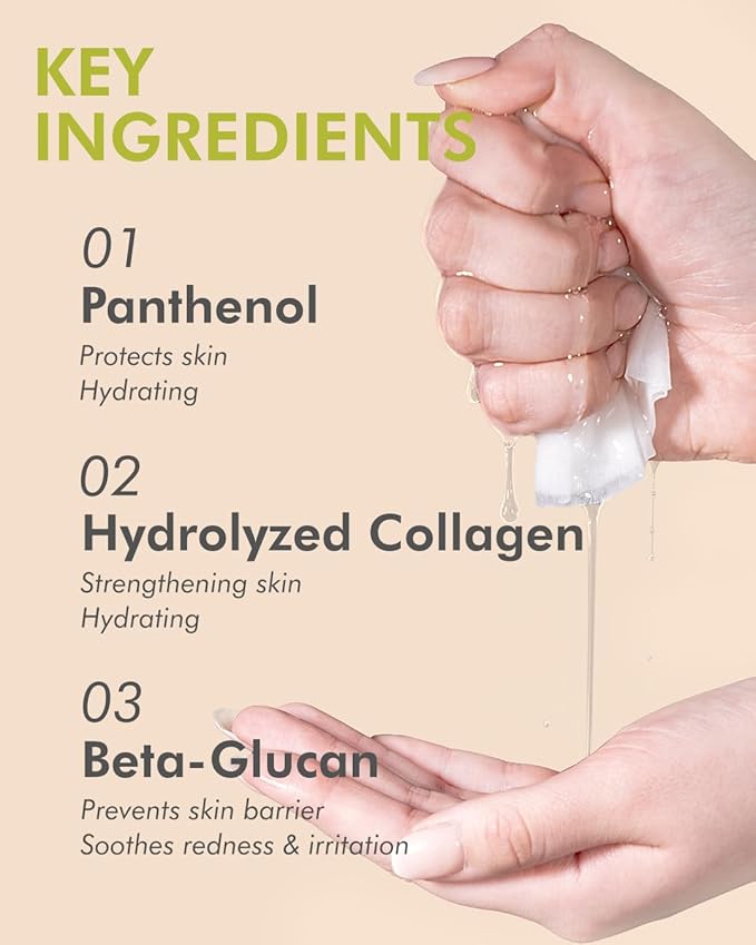 DERMAL Bamboo Collagen Essence Facial Mask Sheet 23g Pack of 10 - Hydrating & Calming, For Dewy and Glowing Skin, Daily Skin Treatment Solution Sheet Mask