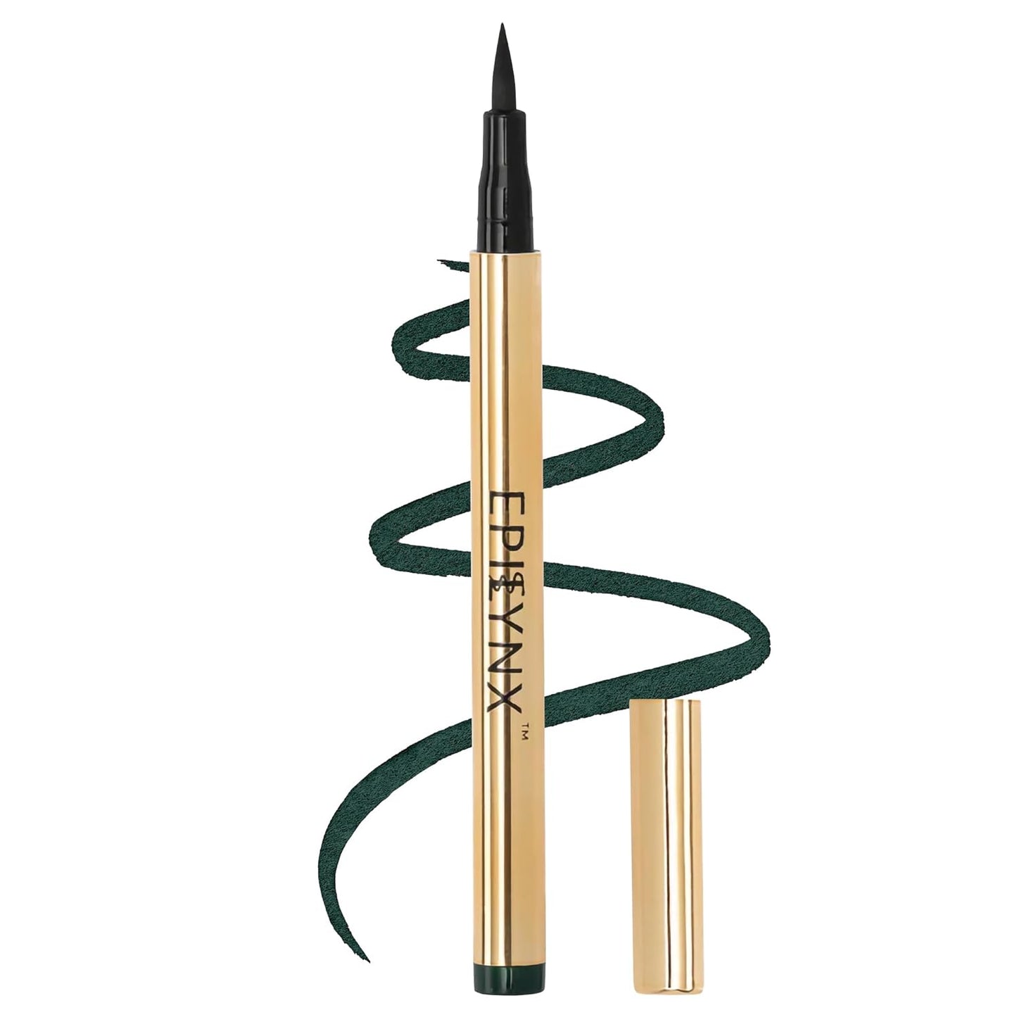 Waterproof Eyeliner - Smudge-Proof Liquid Eyeliner Pen with Precision Tip for Smooth, Long-Lasting Application - Vegan, Hypoallergenic & Gluten-Free Eye Liner - 2mL Green