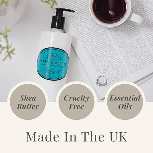 Naturally European - Freesia & Pear - Luxury Body Lotion, 500 ml / 16.90 fl oz