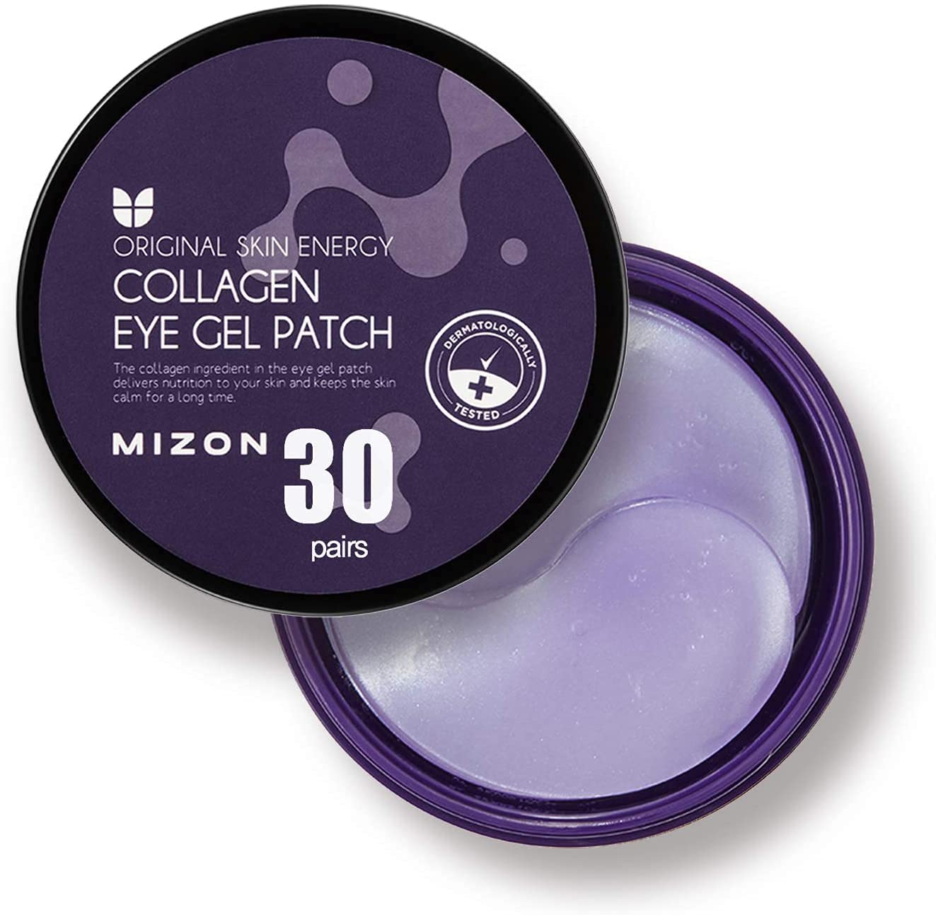 MIZON Collagen Eye Gel Patch with Hydrolyzed Collagen, Caviar, and Chamomile for Firming, Nourishment, and Wrinkle Care – 60pcs –