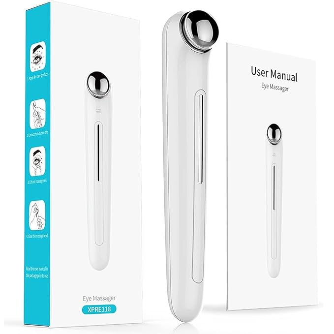 Eye Lift Wand, Eye Massager, Facial Massager for Dark Circles, Puffiness Under Eyes, Electrical Face & Neck Massage Pen for Fine Lines and Wrinkles