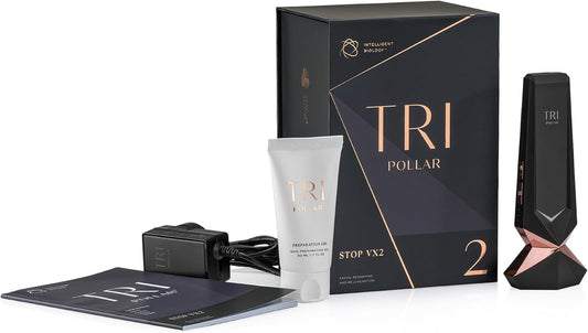TriPollar Stop Vx 2 | Pollogen Stop U Model UXV Device | New Multi-RF + DMA Technology | at-Home Facial Device
