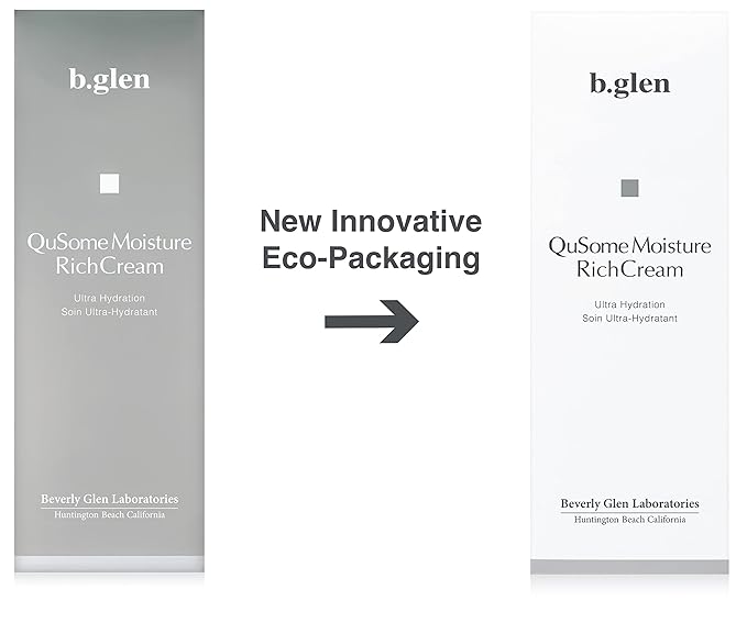 b.glen QuSome Moisture Rich Cream (30g/1.06oz.) Advanced anti-aging night cream and rich emollience