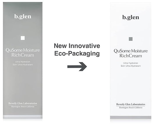 b.glen QuSome Moisture Rich Cream (30g/1.06oz.) Advanced anti-aging night cream and rich emollience