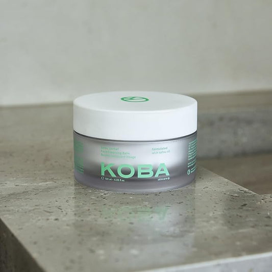 KOBA Safou Sorbet Cleansing Balm - Refreshing & Hydrating Cleansing Balm - For All Skin Types - Floral, Fresh, & Woody Fragrance - Vegan - Natural Ingredients - Safou Oil, Shea Butter, & Jojoba Oil
