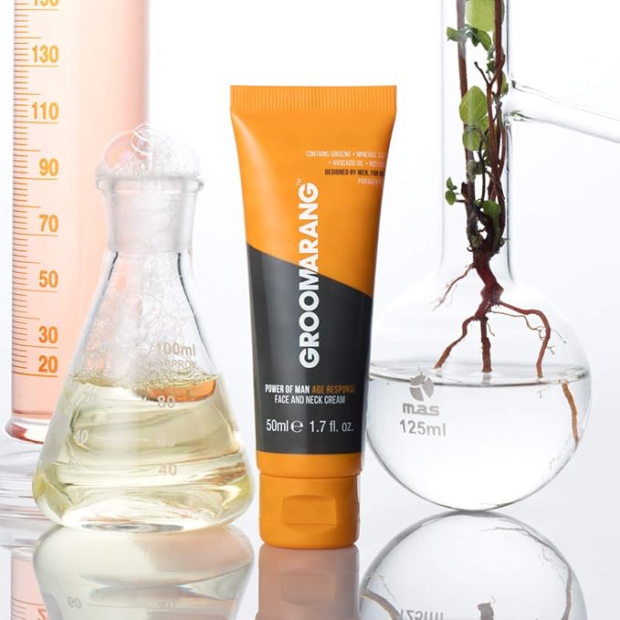 Power Of Man 'Age Response' Day & Night Anti Ageing Cream - For Face And Neck - Contains Avocado Oil Mineral Salts Ginseng Root & Niosomes