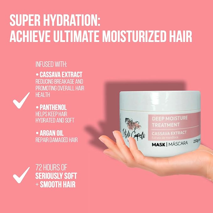 Venice B-tox Kit, Hair B-tox Treatment & Argan Oil Mask 250g - B-tox Capilar Para el Cabello, Formaldehyde-Free - Anti-Frizz, Smoothing, (1 B-tox+ 1 Mask)