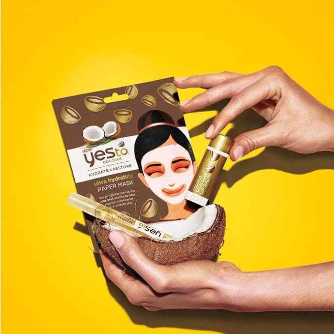 Yes to Coconut Ultra Hydrating Paper Mask, 0.67 Fl Oz