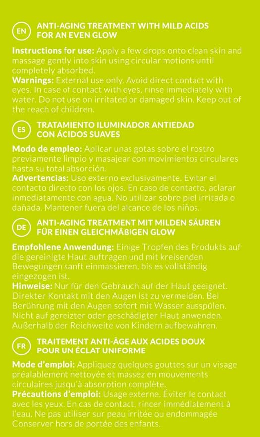 SMOOTHING TREATMENT - Anti-Aging Treatment with mild acids for an Even Glow