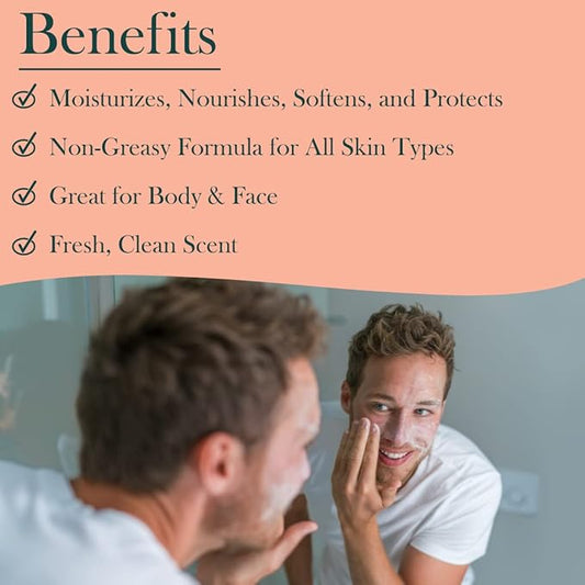 Baar Palma Christi Skin Lotion - Organic Castor Oil, Cocoa Butter, & Aloe Vera, 8 fl. oz.