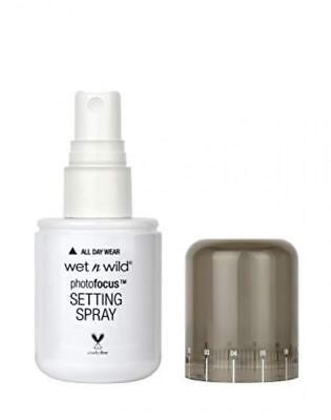 wet n wild Photo Focus Setting Mist, Up to 24HR Wear, Lightweight & Nourishing Aloe Formula, Suitable for All Skin Types, Cruelty-Free & Vegan - Seal the Deal