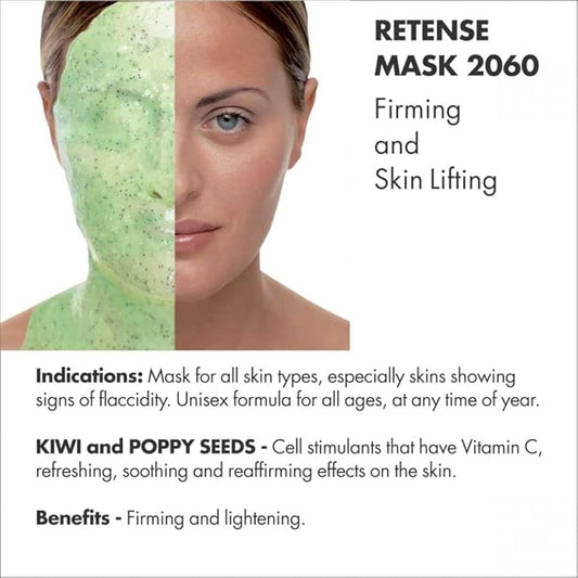 Casmara RE6TENSE Mask 2060 1 Unit Firming Soothing Peel Off Mask Gel (100 ml) + Powder (25 gr)