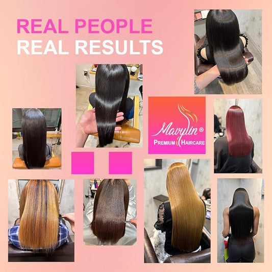 Mavylin Hair Treatment for Dry or Damaged Hair - Deep Conditioning with Vitamin B6 B5 Panthenol - 3 Treatments