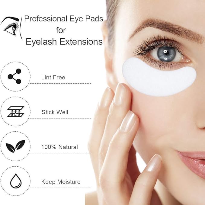 110 Pairs Under Eye Pads Gel Patch, Hydrogel Lash Patches Set for Eyelash Extension Supplies Tools