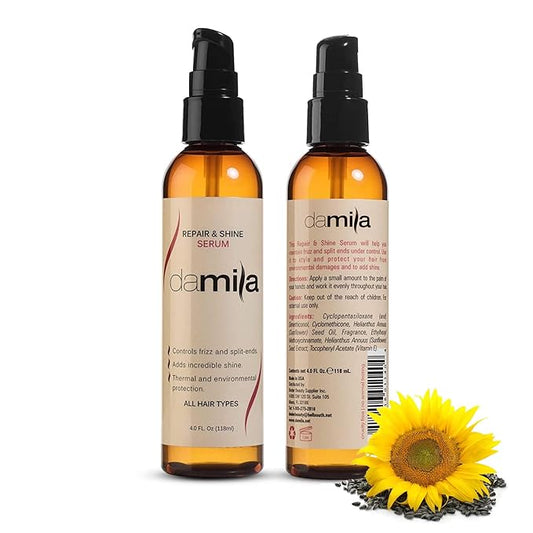 Repair & Shine Serum - Split End Repair and Frizz Control for Incredible Hair Shine - 4 Oz (118 ml)