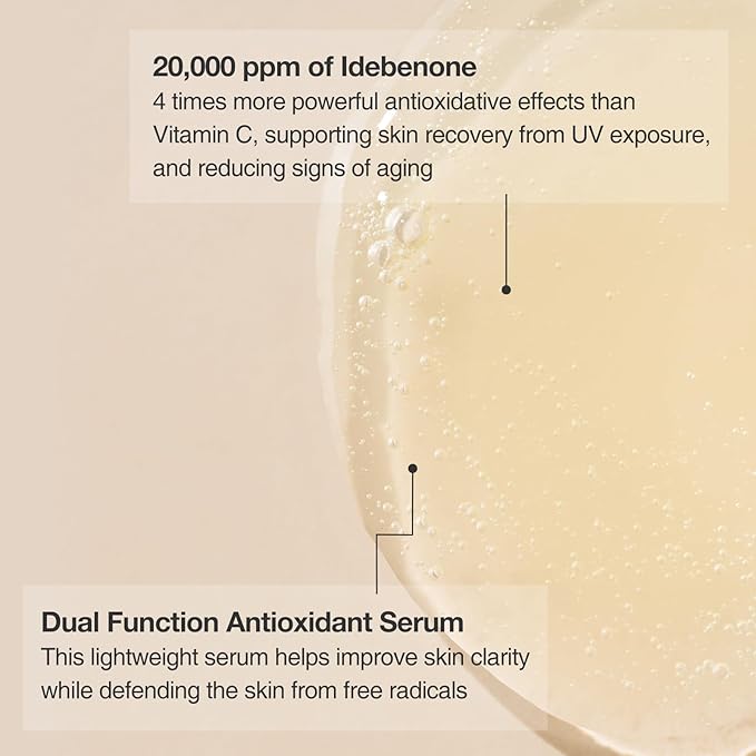 ReGenon Serum – Antioxidant Serum with 20,000ppm Idebenone & Amino Acid 17 Complex, Anti-Aging Treatment (50ml)