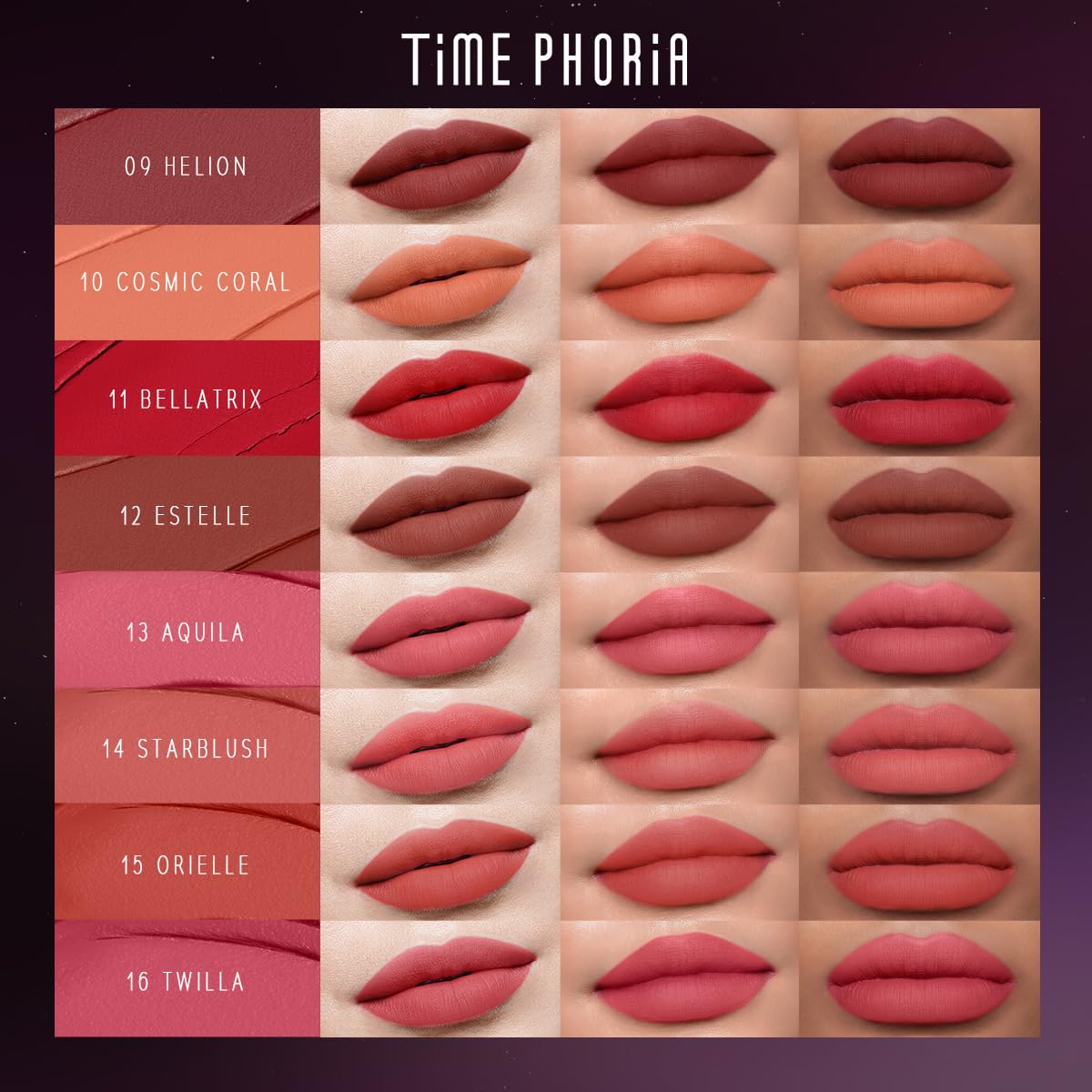 NEBULA VELVET LIP CREAM-Long Lasting Lip Stain, Waterproof and Transfer Proof Lip Tint, Matte Finish Lipstick, Smooth Out Lip Lines, Lightweight Lip Cream, High Coverage (07 MILKY WAY)