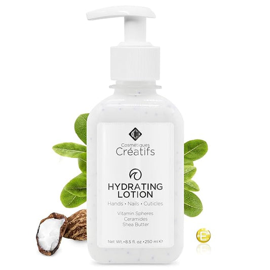 Hydrating Lotion for Dry Hands, Nails, and Cuticles, 8.5 fl. oz., Daily Moisturizing Skincare for Soft, Sensitive Skin with Shea Butter and Ceramides