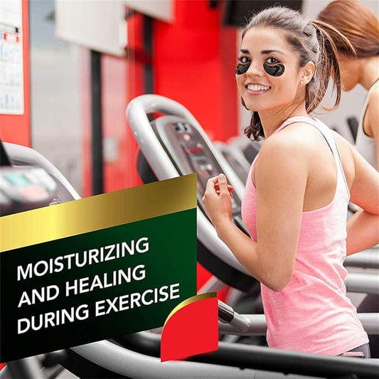 Under Eye Patches - 30 Pairs Collagen Eye Mask Eye Patches for Puffy Eyes and Dark Circles, Gel Under Eye Mask, Black