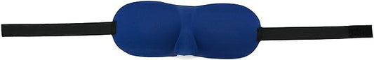 Deluxe Comfort Blink Safe 3D Protective Eye Sleep Mask - Light-Weight - Adjustable Strap - Breathable Polyester - Sleeping Mask, Blue
