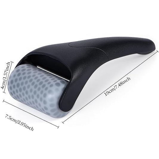 Ice Facial Roller for Face and Eyes - Puffiness Relief, Skin Care, Reduce Pain and Wrinkles Face Massager Tools for Men and Women - Self Care Gift, Black