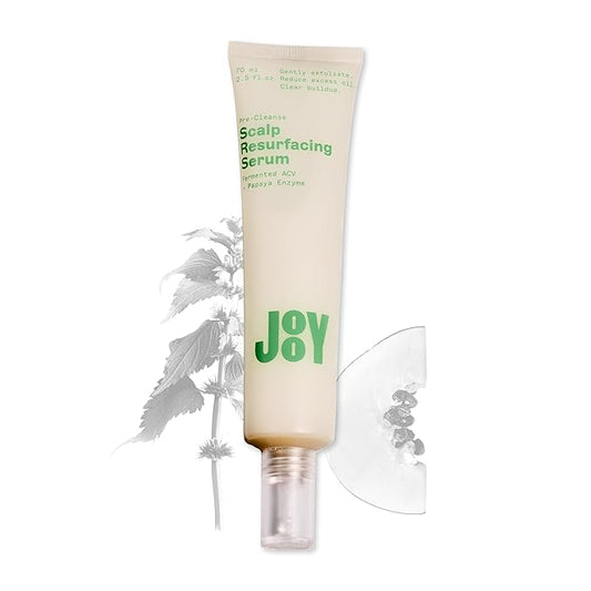 JooY Scalp Resurfacing Serum, Pre-Cleanse Exfoliating serum with Fermented Superfoods, Removes Buildup, Reduces Oil & Promotes a Healthy Scalp, Ginger Root, Papaya, & Tea Tree – 2 fl oz