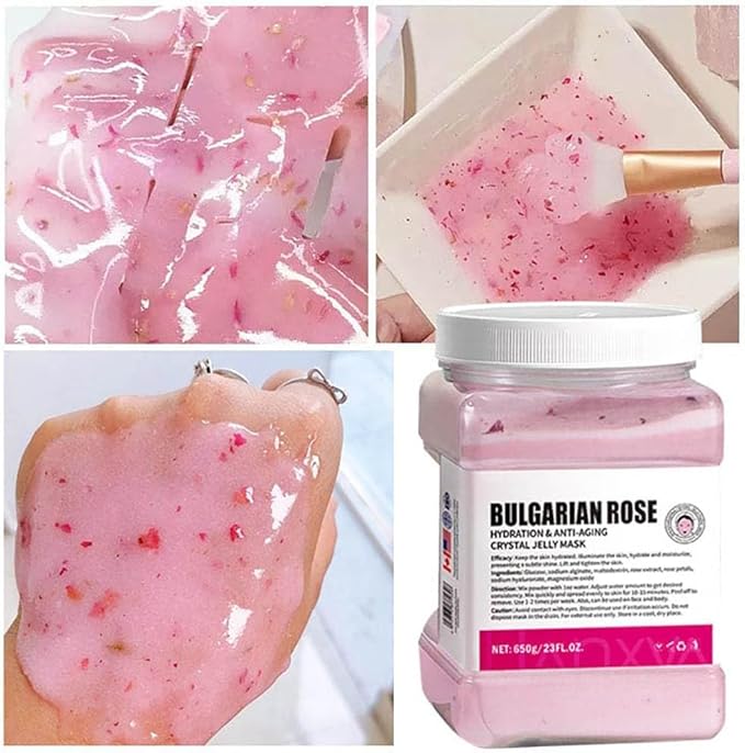 Jelly Face Mask Peel Off Powder 650g Moisturizing and Hydrating Repair and Smooth Skin Care for Home Salon Spa (Provence Lavender)