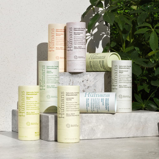 Hey Humans Deodorant, Aluminum Free Deodorant for Women and Men, Contains Naturally Derived Ingredients, All Day Odor Control, Refreshing Deodorant Essential Oils, Lavender Vanilla