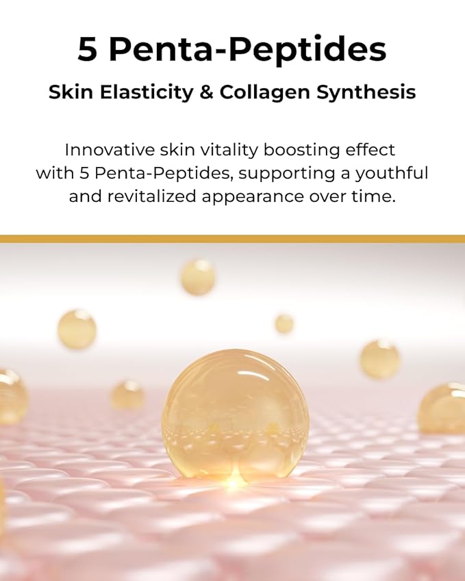 BOM COSMETICS Peptide Power Night Sleeping Mask 2.64 Fl Oz, High-Density Hydrating Overnight Facial Mask with Penta-Peptides and 99% Pure Gold for Skin Elasticity, Smooth Skin Texture, Korean Skincare