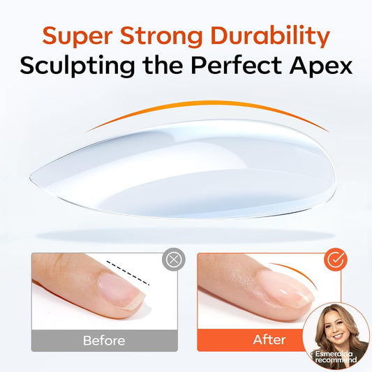 modelones Rubber Builder Gel Base and No Wipe Top Coat Set, 2Pcs Rubber Base and Clear Top Coat Gel Nail Polish for Strengthener Apex Building Long Last Soak Off Uv Fall Manicure Tables Thin Weak Nail