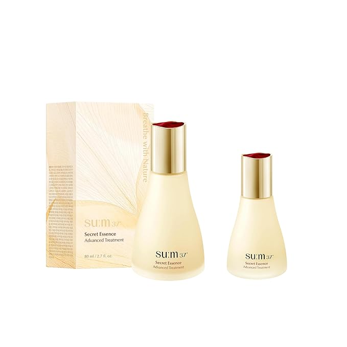 SU:M Secret Essence(2.71 fl oz) + Secret Essence (1.01 fl oz) - Korean skin care, Skin Barrier Repair Hydrating Serum for Face, Moisturizer, Facial Serums