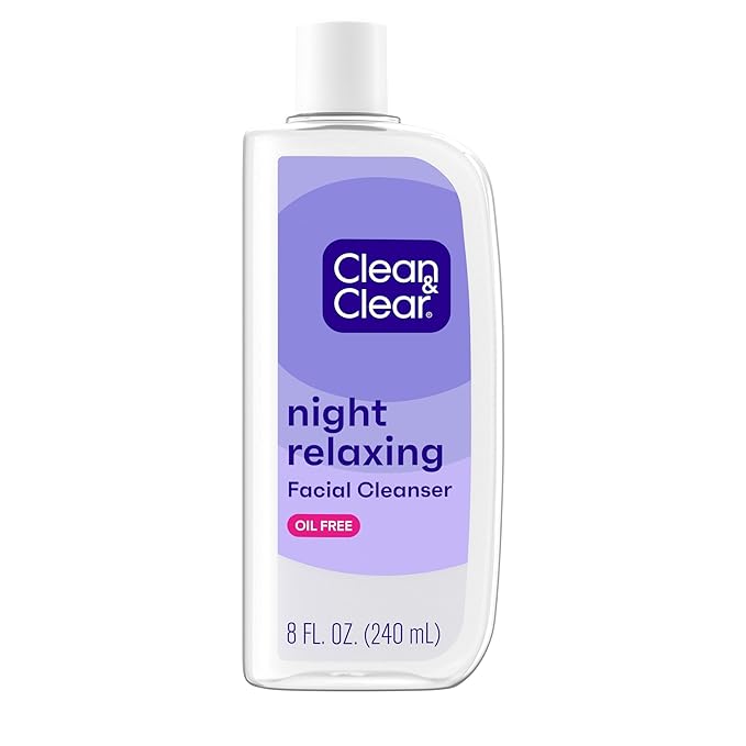 Clean & Clear Night Relaxing Deep Cleaning Face Wash, 8 Fluid Ounce (Packaging May Vary)