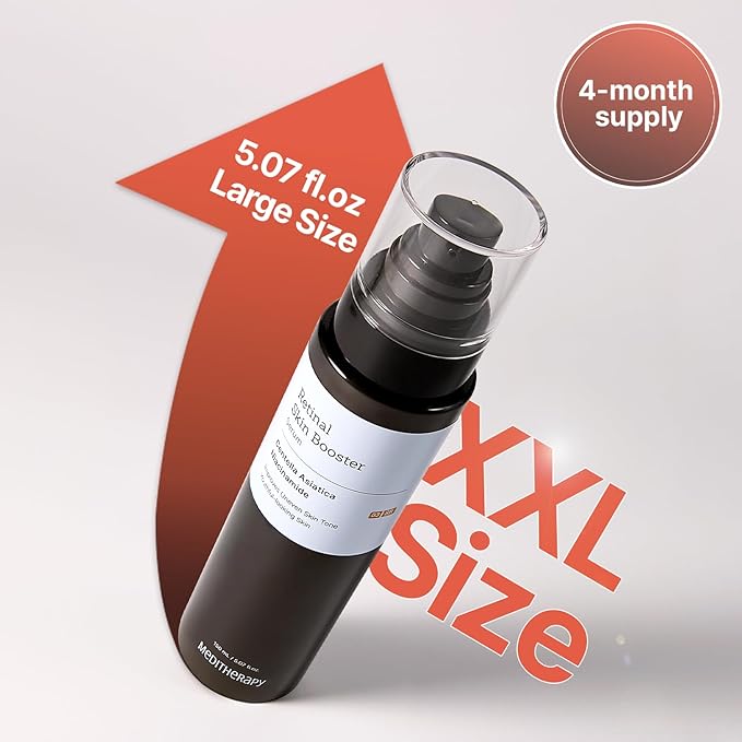 MEDITHERAPY Retinal Skin Booster Serum 5.07 fl. oz - 100ppm Retinal Ideal for Beginner & Sensitive Skin - Advanced Retinol Serum for Face - Retinaldehyde Facial Serum for Uneven Skin Tone & Fine Lines