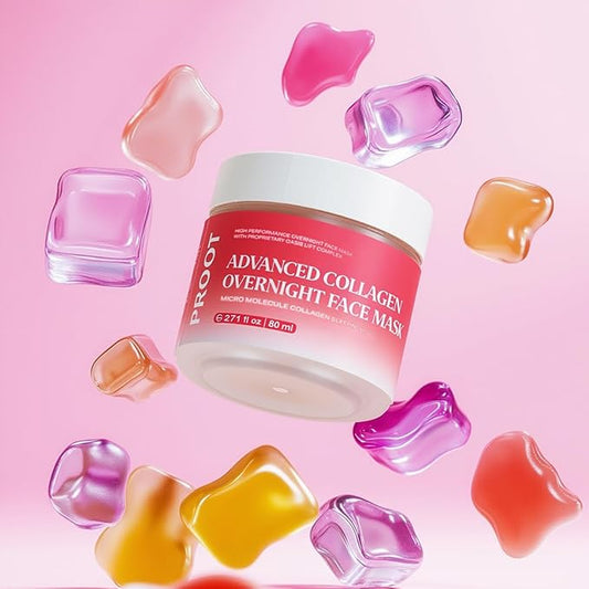 PROOT Collagen Night Cream | Collagen Face Cream | Collagen Jelly Cream | Overnight Collagen Night Cream | Overnight Collagen Face Mask | High Performance Korean Skincare | 2.7 oz