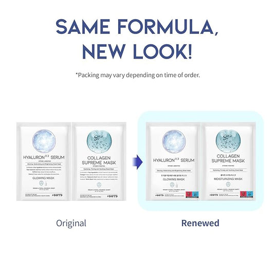 50Combo Korean Face Sheet Mask Gift Pack, Hydrating, Calming, Brightening, Smooting, Rejuvenating, EVE Vegan, Cica, Hyaluron, Retinol, Ceramide, Collagen