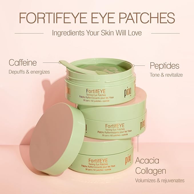 Pixi Ultimate Eye Patch Bundle - 5 Varieties for Depuffing, Brightening, Firming, and Hydrating | Includes DetoxifEYE, BeautifEYE, FortifEYE, Hello Kitty AnyWhere Patches, Dream-yEYE | 30 Pairs