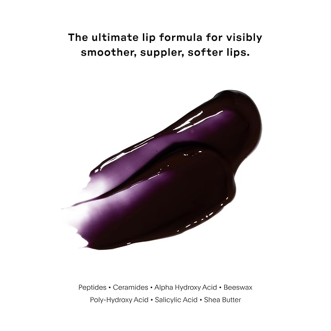 U Beauty The PLASMA Tinted Lip Compound Anti-Wrinkle & Anti-Aging Treatment - Shimmery Plumping Lip Gloss with Hyaluronic Acid, Shea Butter, Salicylic Acid & Peptides to Deeply Hydrate,Fig- 15 mL