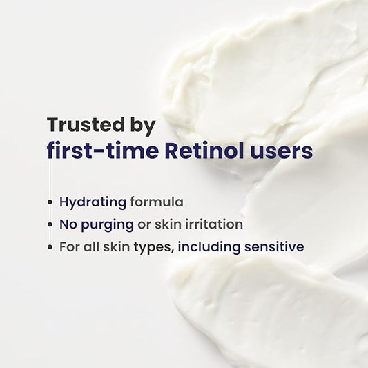 RE' EQUIL 0.1% Retinol Night Cream Repairs Wrinkles Fine Lines Improves Skin Firmness Beginner Friendly All Skin Types 30G