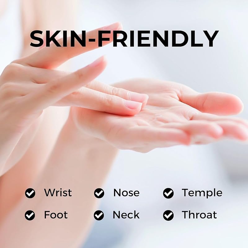 Benatu Lavender Essential Oil Roll On, Pre-Diluted Natural Aromatherapy Blend Travel Size Roller for Skin Care, Hair, Body Topical Massage - Soothe, Calm, Relax 10ml