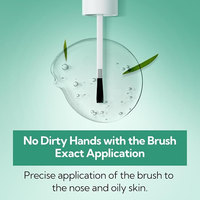 BREYLEE Blackhead Remover Mask, Tea Tree Oil Nose Pore Strips +100 papers, Puntos Negros, Peel Off Mask for Nose and Face, Pore Cleanser Purifying, Brush Desigh