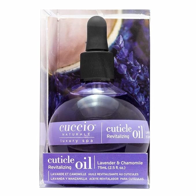 Cuccio Naturale Cuticle Revitalizing Oil - Lavender & Chamomile - Moisturizes, Strengthens Nails - 2.5 oz