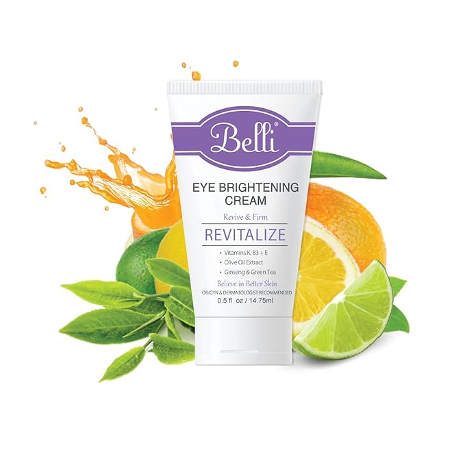 Belli eye cream for brightening wrinkles dark circles anti-aging skin renewing and puff, Enriched Vitamin | Skin Smoothing | For All Skin Types & Pregnancy-safe Safe